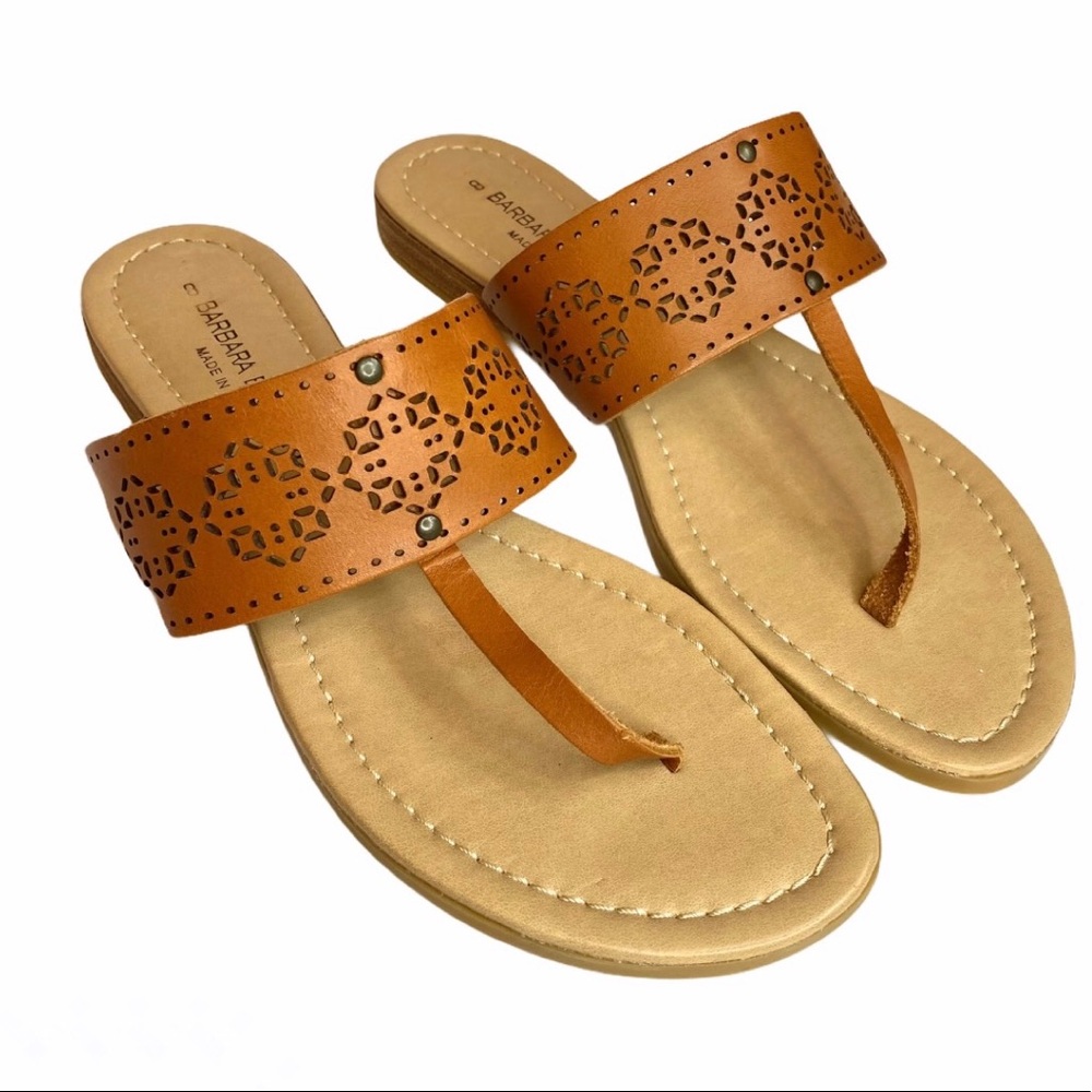 Barbara Barbieri Anthropology Leather Sandals 8
